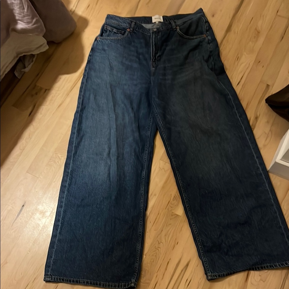 Reformation Rui lived-in wide leg baggy jeans